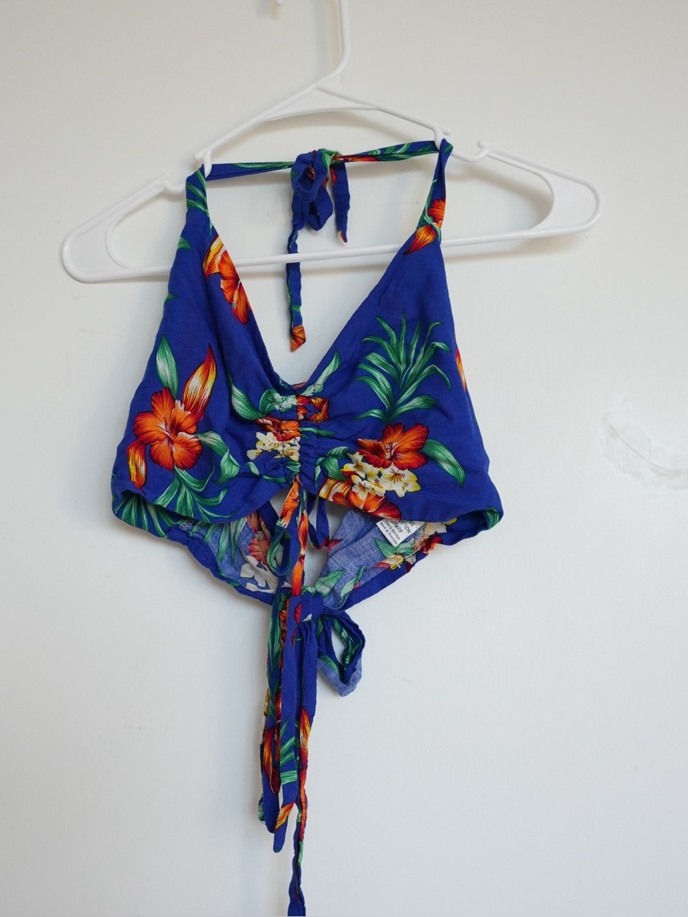 Blue Floral Halter top